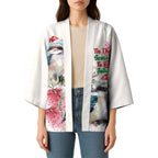 Australia Christmas Kimono Jolly Kookaburra Bottlebrush Watercolor - Aussie Hoodie