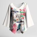 Australia Christmas Kimono Sleeve Blouse Jolly Kookaburra Bottlebrush Watercolor - Aussie Hoodie