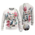 Australia Christmas Ugly Christmas Sweater Jolly Kookaburra Bottlebrush Watercolor - Aussie Hoodie