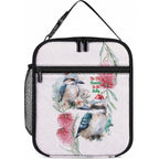 Australia Christmas Lunch Bag Jolly Kookaburra Bottlebrush Watercolor