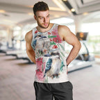 Australia Christmas Men Tank Top Jolly Kookaburra Bottlebrush Watercolor - Aussie Hoodie