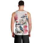 Australia Christmas Men Tank Top Jolly Kookaburra Bottlebrush Watercolor - Aussie Hoodie