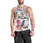 Australia Christmas Men Tank Top Jolly Kookaburra Bottlebrush Watercolor - Aussie Hoodie