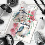 Australia Christmas Men Tank Top Jolly Kookaburra Bottlebrush Watercolor - Aussie Hoodie