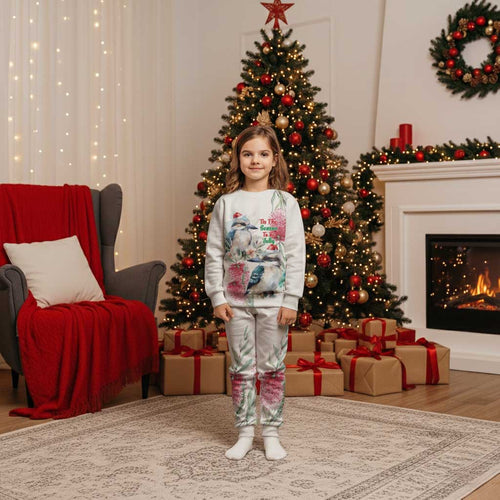 Australia Christmas Pajama Set Jolly Kookaburra Bottlebrush Watercolor - Aussie Hoodie