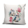 Australia Christmas Pillow Cover Jolly Kookaburra Bottlebrush Watercolor - Aussie Hoodie