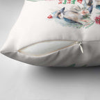 Australia Christmas Pillow Cover Jolly Kookaburra Bottlebrush Watercolor - Aussie Hoodie