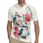 Australia Christmas Rugby Jersey Jolly Kookaburra Bottlebrush Watercolor - Aussie Hoodie