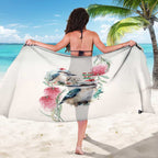 Australia Christmas Sarong Jolly Kookaburra Bottlebrush Watercolor - Aussie Hoodie