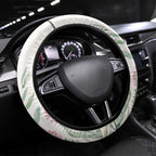 Australia Christmas Steering Wheel Cover Jolly Kookaburra Bottlebrush Watercolor - Aussie Hoodie