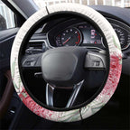 Australia Christmas Steering Wheel Cover Jolly Kookaburra Bottlebrush Watercolor - Aussie Hoodie