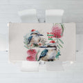 Australia Christmas Tablecloth Jolly Kookaburra Bottlebrush Watercolor - Aussie Hoodie