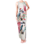 Australia Christmas Tank Maxi Dress Jolly Kookaburra Bottlebrush Watercolor - Aussie Hoodie