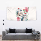 Australia Christmas Tapestry Jolly Kookaburra Bottlebrush Watercolor - Aussie Hoodie
