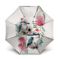 Australia Christmas Umbrella Jolly Kookaburra Bottlebrush Watercolor - Aussie Hoodie