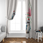 Australia Christmas Window Curtain Jolly Kookaburra Bottlebrush Watercolor - Aussie Hoodie