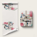 Australia Christmas Wrapping Paper Jolly Kookaburra Bottlebrush Watercolor - Aussie Hoodie