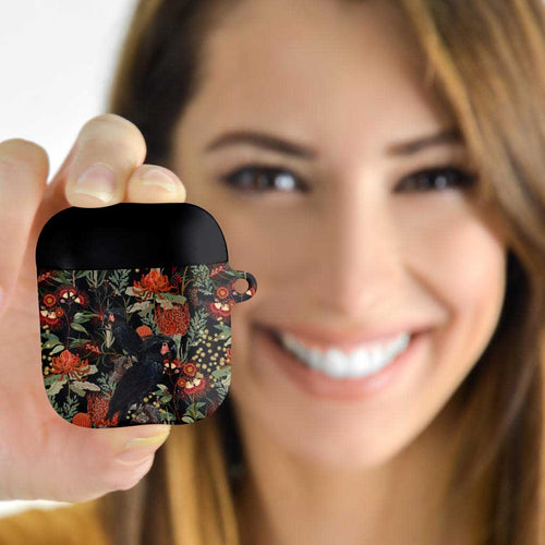Australia Palm Cockatoo AirPods Case Aussie Native Flowers - Aussie Hoodie