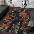 Australia Palm Cockatoo Area Rug Aussie Native Flowers - Aussie Hoodie