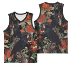 Australia Palm Cockatoo Basketball Jersey Aussie Native Flowers - Aussie Hoodie