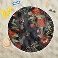 Australia Palm Cockatoo Beach Blanket Aussie Native Flowers - Aussie Hoodie