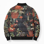 Australia Palm Cockatoo Bomber Puffer Jacket Aussie Native Flowers - Aussie Hoodie