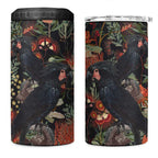 Australia Palm Cockatoo 4 in 1 Can Cooler Tumbler Aussie Native Flowers - Aussie Hoodie