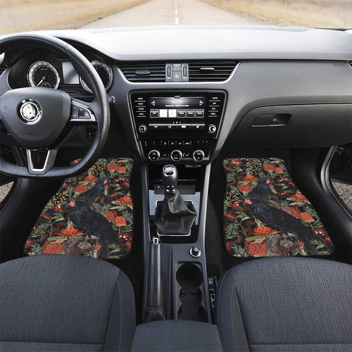 Australia Palm Cockatoo Car Mats Aussie Native Flowers - Aussie Hoodie