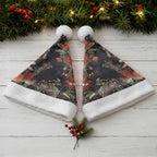 Australia Palm Cockatoo Christmas Santa Hat Aussie Native Flowers - Aussie Hoodie