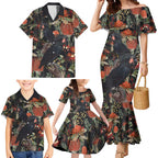 Australia Palm Cockatoo Family Matching Mermaid Dress and Hawaiian Shirt Aussie Native Flowers - Aussie Hoodie