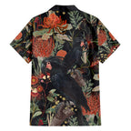 Australia Palm Cockatoo Family Matching Puletasi and Hawaiian Shirt Aussie Native Flowers - Aussie Hoodie