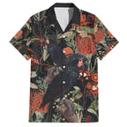 Australia Palm Cockatoo Family Matching Summer Maxi Dress and Hawaiian Shirt Aussie Native Flowers - Aussie Hoodie