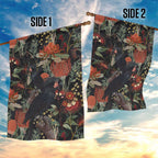Australia Palm Cockatoo Garden Flag Aussie Native Flowers - Aussie Hoodie