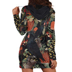 Australia Palm Cockatoo Hoodie Dress Aussie Native Flowers - Aussie Hoodie