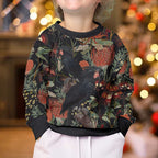 Australia Palm Cockatoo Kid Ugly Christmas Sweater Aussie Native Flowers - Aussie Hoodie