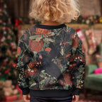 Australia Palm Cockatoo Kid Ugly Christmas Sweater Aussie Native Flowers - Aussie Hoodie