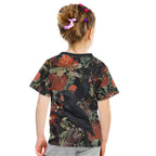 Australia Palm Cockatoo Kid T Shirt Aussie Native Flowers - Aussie Hoodie