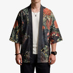 Australia Palm Cockatoo Kimono Aussie Native Flowers - Aussie Hoodie