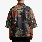 Australia Palm Cockatoo Kimono Aussie Native Flowers - Aussie Hoodie