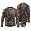 Australia Palm Cockatoo Ugly Christmas Sweater Aussie Native Flowers - Aussie Hoodie