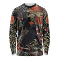 Australia Palm Cockatoo Long Sleeve Shirt Aussie Native Flowers - Aussie Hoodie