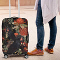 Australia Palm Cockatoo Luggage Cover Aussie Native Flowers - Aussie Hoodie