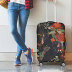 Australia Palm Cockatoo Luggage Cover Aussie Native Flowers - Aussie Hoodie