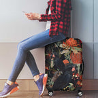 Australia Palm Cockatoo Luggage Cover Aussie Native Flowers - Aussie Hoodie
