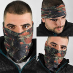 Australia Palm Cockatoo Neck Gaiter Aussie Native Flowers - Aussie Hoodie