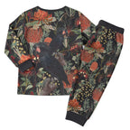 Australia Palm Cockatoo Christmas Pajama Set Aussie Native Flowers - Aussie Hoodie