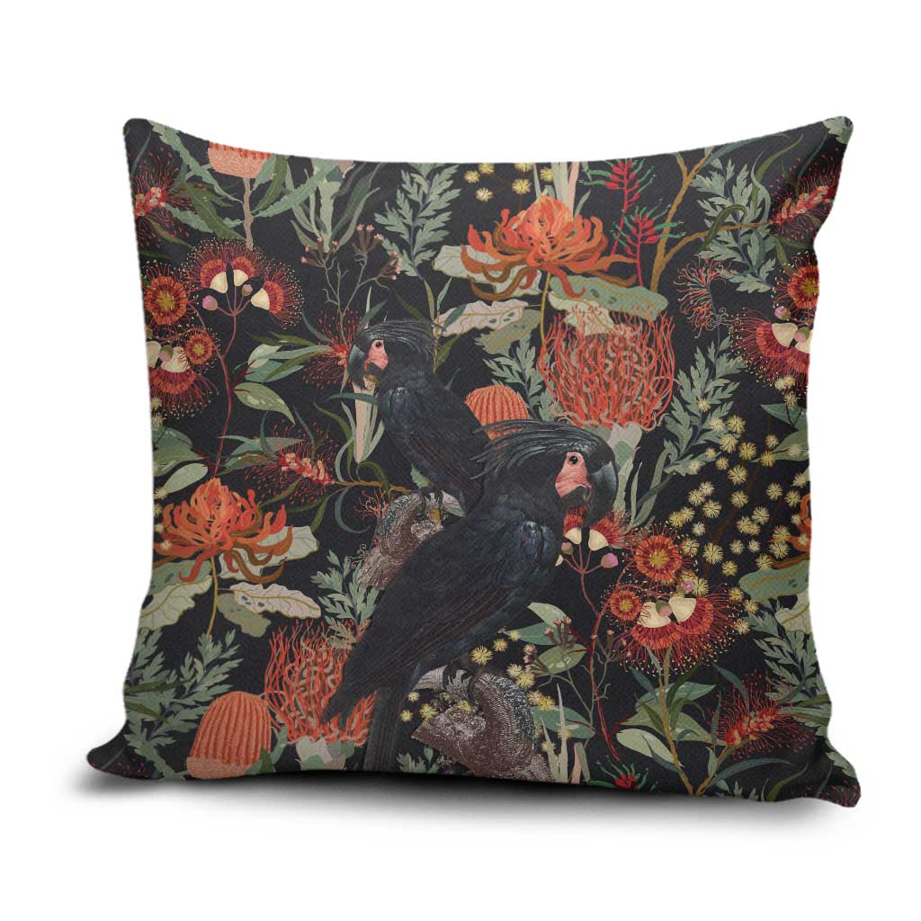 Australia Palm Cockatoo Pillow Cover Aussie Native Flowers - Aussie Hoodie