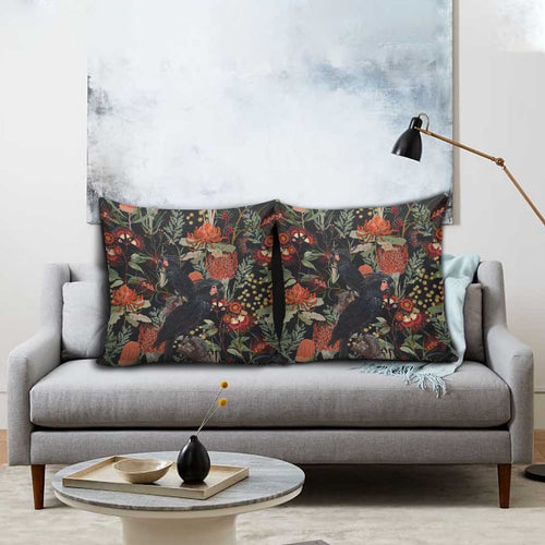 Australia Palm Cockatoo Pillow Cover Aussie Native Flowers - Aussie Hoodie