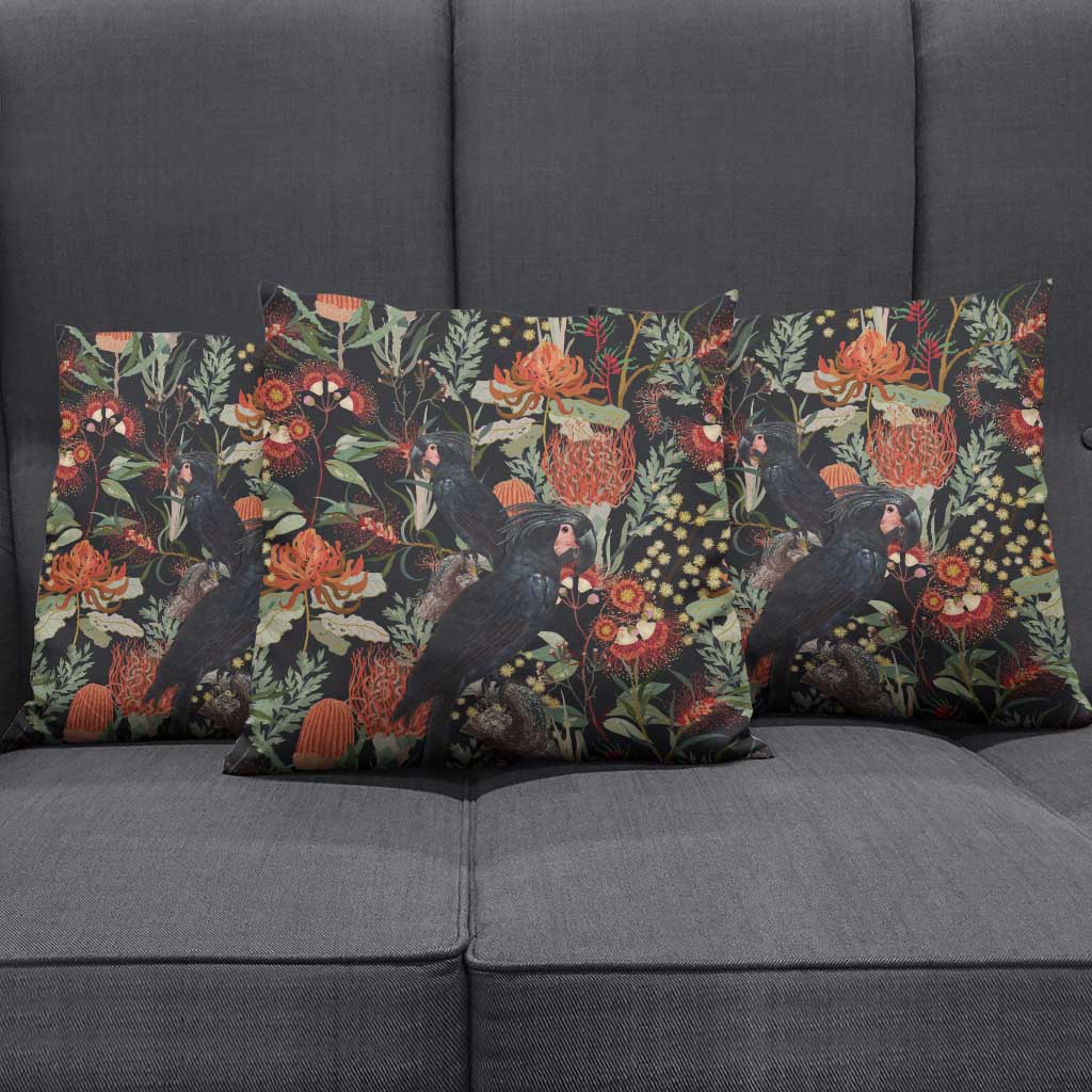 Australia Palm Cockatoo Pillow Cover Aussie Native Flowers - Aussie Hoodie
