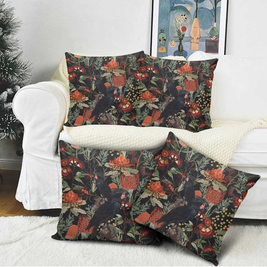 Australia Palm Cockatoo Pillow Cover Aussie Native Flowers - Aussie Hoodie